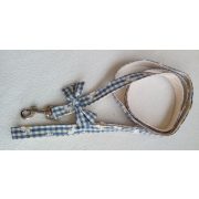 Plaid Cat Harness and Leash Set with Bows