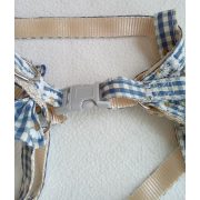 Plaid Cat Harness and Leash Set with Bows