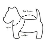 kék Kockás, nagy cica hám és póráz masnival