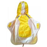 Yellow Polka Dot Dog Raincoat (M/L 51 cm)
