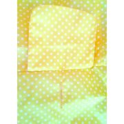 Yellow Polka Dot Dog Raincoat (M/L 51 cm)