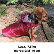 Burgundy Dog Raincoat  (XS-XXXL, 30-76 cm)