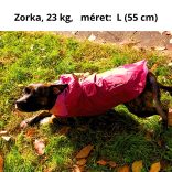 Burgundy Dog Raincoat  (XS-XXXL, 30-76 cm)