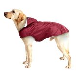 Burgundy Dog Raincoat  (XS-XXXL, 30-76 cm)