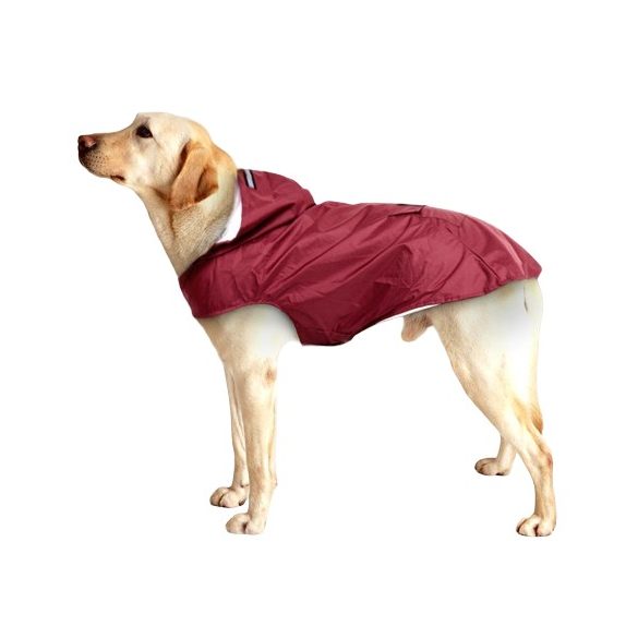 Burgundy Dog Raincoat  (XS-XXXL, 30-76 cm)