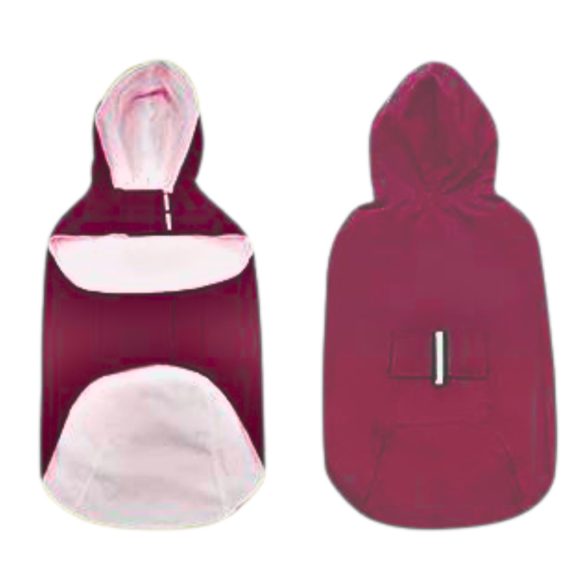 Burgundy Dog Raincoat  (XS-XXXL, 30-76 cm)
