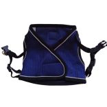 Széles, sötétkék hám pórázzal kutyáknak (S-M, 38-58 cm)