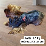 Kutya kabát pókháló mintával (XXS-S/M, 27-42 cm )
