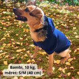 Dark Blue Hoody for Dogs (XXS-S/M 26-40 cm)
