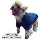 Dark Blue Hoody for Dogs (XXS-S/M 26-40 cm)