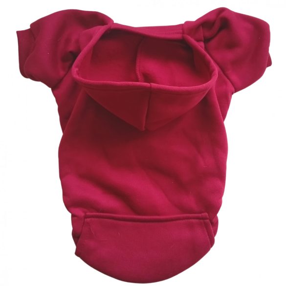 Classic Red Hoody for Dogs (XXS-S/M 26-40 cm)