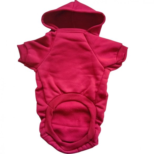 Classic Red Hoody for Dogs (XXS-S/M 26-40 cm)