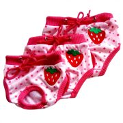 Sanitary Pants for Dogs with Strawberries (24-44 cm)