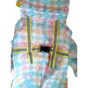 Checked 4-leg Raincoat for Dogs (XS-S, 30-35 cm)