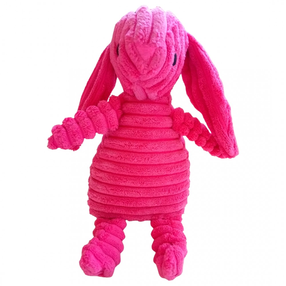 Pink bunny 2024 dog toy