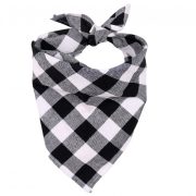 Black and White Checked Bandana for Dogs