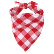 Red and White Checked Bandana for Dogs