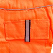Two-legged Orange Dog Raincoat with Hoody (XS-S/M, 30-40 cm)
