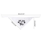 Wedding Bandana with Writing