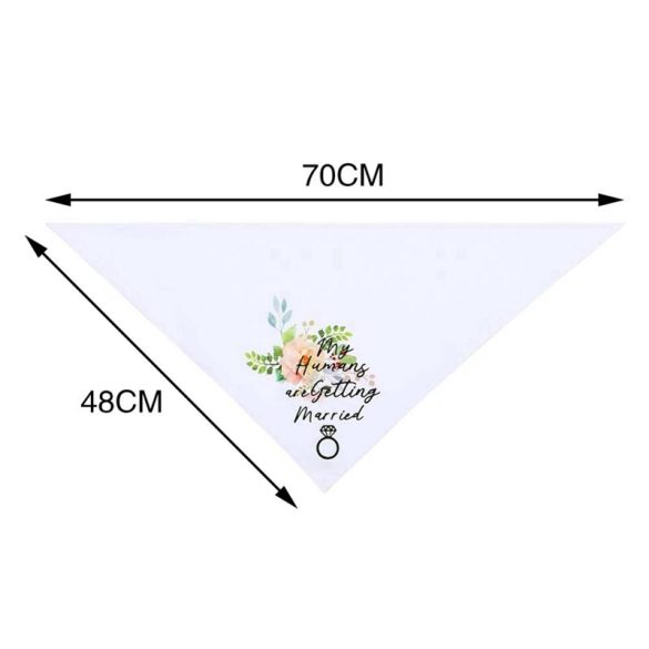 Esküvői kendő felirattal, mintával
