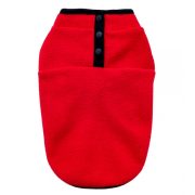 Fleece Dog Pullover Red ( XXS-S/M 26-40 cm)