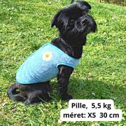 Soft Fleece Dog Vest Blue ( XS-S/M, 30-40 cm)