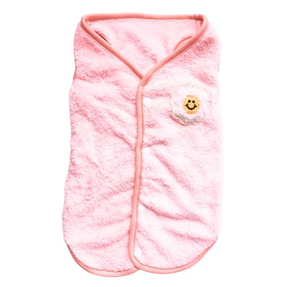 Puha plüss kutya mellény, rózsaszín (XS-S/M, 30-40 cm)