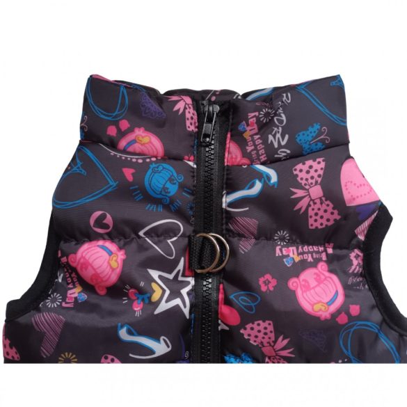 Szivecskés kutya kabát (XS-S/M, 30-40 cm)