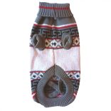 Norvégmintás kutya pulóver (XS-S/M, 30-45 cm)