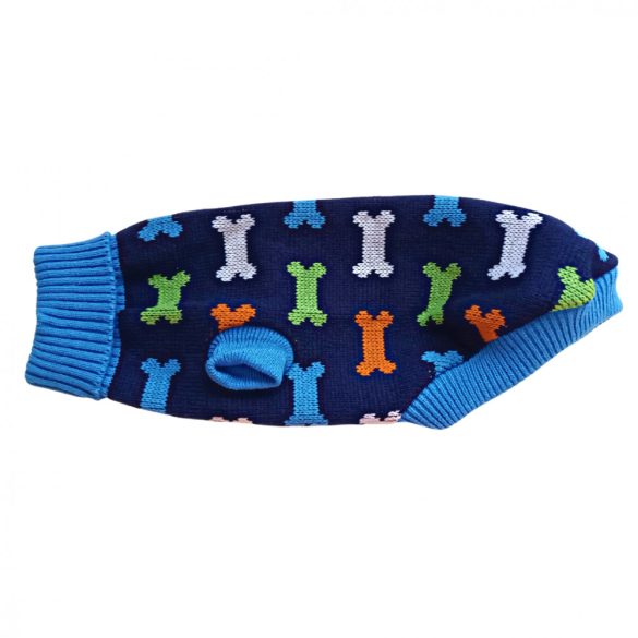 Coloured Bones Dog Sweater (XS-M 28-45 cm )