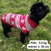 Klasszikus mintás kutya pulóver (XS-XL,  30-60 cm)
