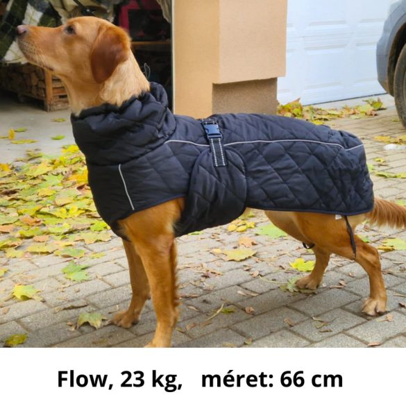 Warm Black Waterproof Dog Jacket (66-86 cm)