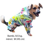 Dog Raincoat Overall with Monster Design (XS-M, 30-45 cm)