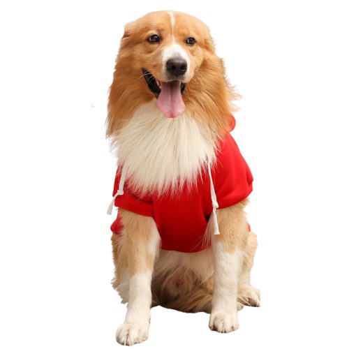 Dog Hoody Red Small and Big Dogs ( XS- 4XL, 30-75 cm)