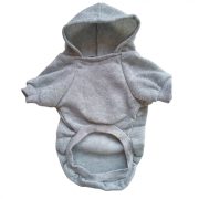 Dog Hoody Grey for Small Dogs and Big Dogs (XS-4 XL, 30-75 cm)