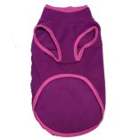 Fleece Dog Vest Purple ( XS-S/M, 30-40 cm)