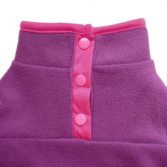 Fleece Dog Vest Purple ( XS-S/M, 30-40 cm)