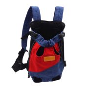 kék piros kutya hordozó hátizsák