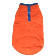 Orange Fleece Dog Pullover (30-40 cm, XS-S/M)