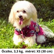 Hawaii mintás nyári ing kutyáknak (25-66 cm,  XXS-2XL)