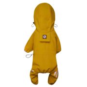 Yellow 4-leg Raincoat for Dogs (XS-S/M 30-45 cm)