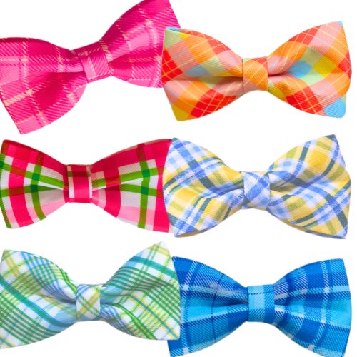 Plaid Bow for Dogs and Cats