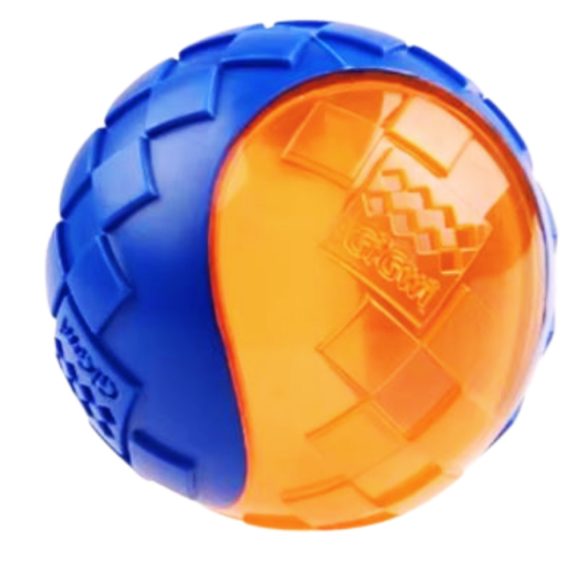 GiGwi kétszinű, rágásálló gumilabda kutyáknak