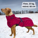 Burgundy Waterproof Dog Jacket (66-86 cm)