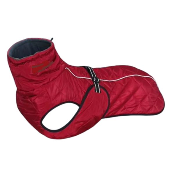 Burgundy Waterproof Dog Jacket (66-86 cm)