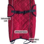 Burgundy Waterproof Dog Jacket (66-86 cm)