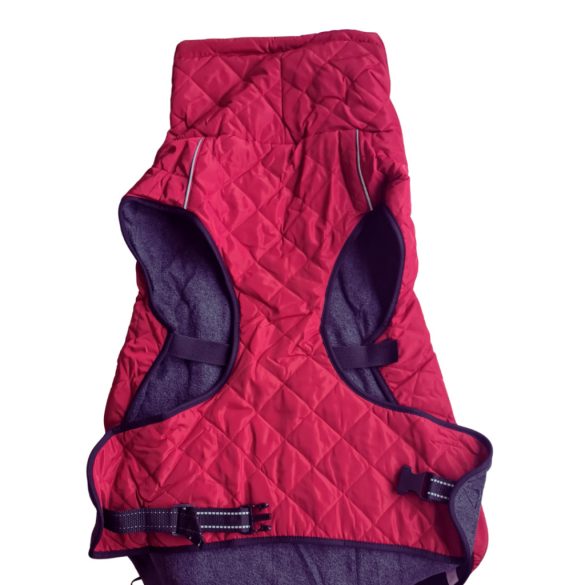 Burgundy Waterproof Dog Jacket (66-86 cm)