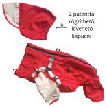 Hátán cipzáros eső overál kutyáknak (XS-M/L , 31-52cm )